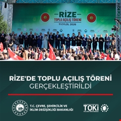 Rize'de Toplu Açılış Töreni Gerçekleştirildi