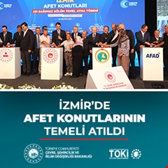 İzmir’de Afet Konutlarının Temeli Atıldı
