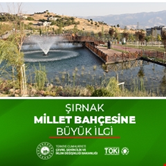 ​Şırnak Millet Bahçesi’ne büyük ilgi