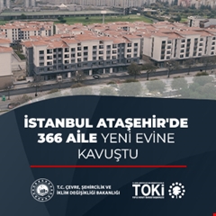 İstanbul Ataşehir'de 366 aile yeni evine kavuştu