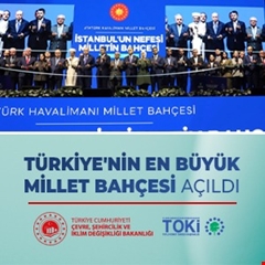 Atatürk Havalimanı Millet Bahçesi vatandaşların hizmetine açıldı