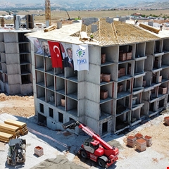 Malatya Deprem Konutlarının inşası hızla devam ediyor