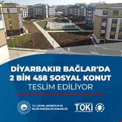 Diyarbakır Bağlar'da 2 bin 458 sosyal konut teslim ediliyor