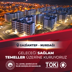 Gaziantep Nurdağı'nda 574 aile güvenli yuvasına kavuştu