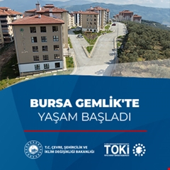 Bursa Gemlik'te yaşam başladı
