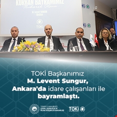 TOKİ Başkanı Sungur, İdare çalışanları ile bayramlaştı