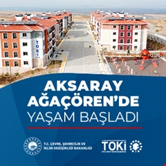 Aksaray Ağaçören'de yaşam başladı