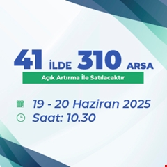 TOKİ, 41 ilde 310 arsayı açık artırmayla satacak