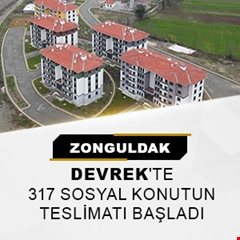 ​Zonguldak Devrek'te 317 sosyal konutun teslimatı başladı