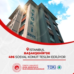 İstanbul Başakşehir'de 496 sosyal konut teslim ediliyor