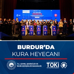 Yüzyılın Konut Projesi'nde kura heyecanı Burdur’da devam ediyor...