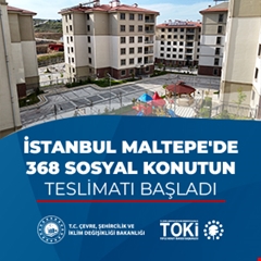 İstanbul Maltepe'de 368 sosyal konutun teslimatı başladı