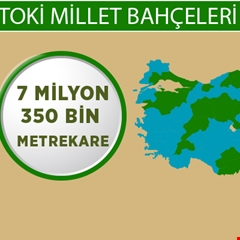 TOKİ’den 30 ile 41 millet bahçesi