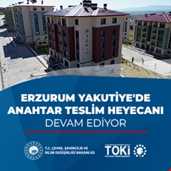 Erzurum Yakutiye'de anahtar teslim heyecanı devam ediyor