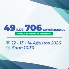 TOKİ, 49 İlde 706 arsayı açık artırmayla satacak