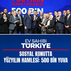 Türkiye Yüzyılı’nda 500 Bin Sosyal Konut Seferberliğini Başlatıyoruz